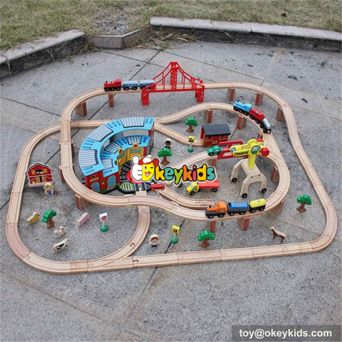 wooden train track toy