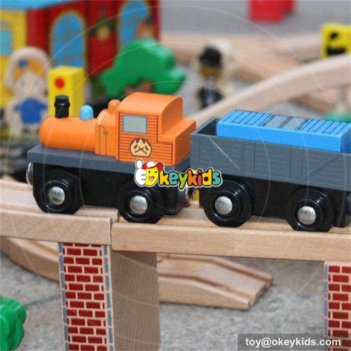 wooden train track toy