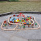 wholesale cheap 142 pcs kids construction toy wooden train track toy W04C072
