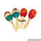 Wholesale cheap baby preschool wooden maracas instrument new fashion toddlers wooden maracas instrument W07I053