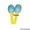 Wholesale cheap baby preschool wooden maracas instrument new fashion toddlers wooden maracas instrument W07I053