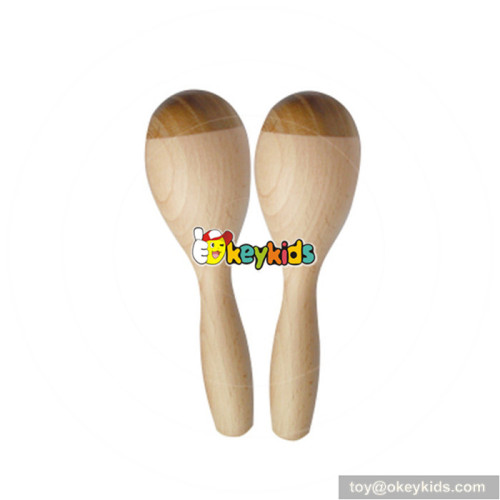 Wholesale promotion baby wooden mini maracas customize kids wooden mini maracas for sale W07I055