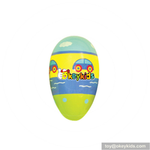 Wholesale cheap toddlers wooden egg shaker instrument customize baby mini wooden egg shaker instrument W07I079