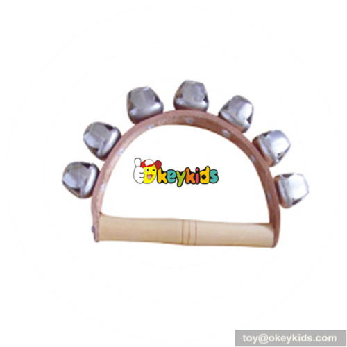 Wholesale educational toy toddlers hand musical bells top promotional kids wooden musical bells W07I090