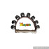 Wholesale baby musical instruments wooden handbells top sale toddlers wooden cartoon handbells W07I092