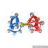 Wholesale percussion musical baby handbell set hot sale children colorful handbell set W07I098