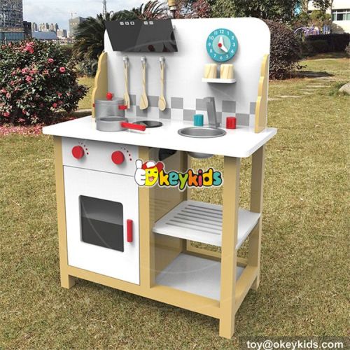 wholesale newly fashion kids pretend wooden toy play kitchen new educational toys wooden toy play kitchen W10C293