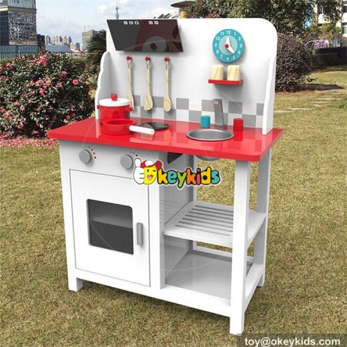 wholesale high quality children pretend play wooden toy kitchen most popular wooden toy kitchen for boys W10C294