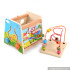 Wholesale most popular diy funny wooden beads cube game toy for toddler W11B152