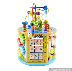 Okeykids best kindergarten wooden activity cube toy for toddler W11B153