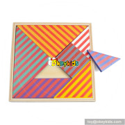 Wholesale best design kids wooden tangram puzzle W11D004