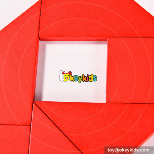 Wholesale intelligence tangram children wooden mind puzzles for kids W11D007