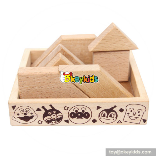 Wholesale intelligent kids wooden tangram game  for sale W11D008