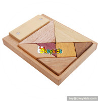 Wholesale most popular wooden children tangram toy help expand kids' imagination W11D009