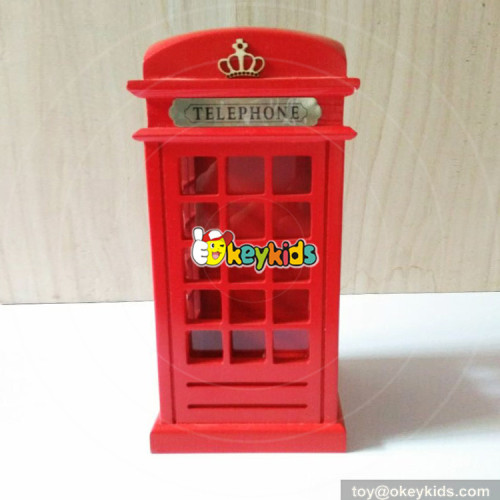 Wholesale most popular kids wooden coin cans toy new fashion red baby wooden coin cans W02A264