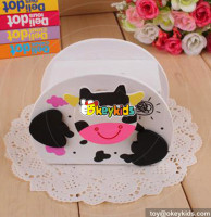 wholesale hottest sale wooden baby cow piggy bank W02A023