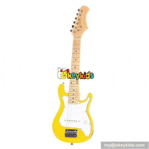 wholesale high quality kids wooden toy guitar cheap children wooden toy guitar W07H003