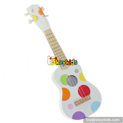 wholesale cartoon wooden guitar toy for children europe style baby wooden toy guitar W07H031