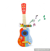 Hottest mini guitar for children music instrument wooden guitar toy W07H033