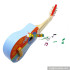 Hottest mini guitar for children music instrument wooden guitar toy W07H033