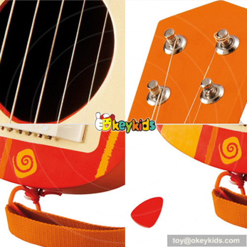 Cheapest Price wholesale guitars fashioned wooden toy guitar toy for children W07H034