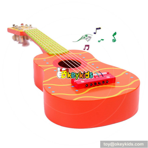 wholesale high quality kids wooden toy guitar cheap children wooden toy guitar W07H036