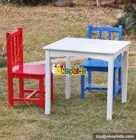 Wholesale high quality wooden kids table and chairs W08G223