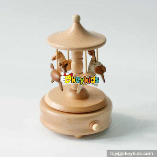 high quality handmade waterwheel wooden music box for kids  W07B038