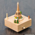 best sale castle shaped wooden music box for kids W07B047