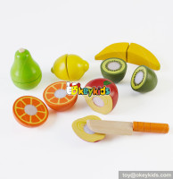 most popular wooden cutting fruits toys for hand skill training W10B193