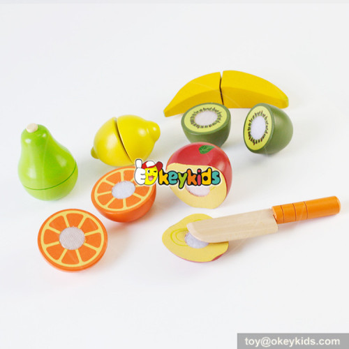 most popular wooden cutting fruits toys for hand skill training W10B193