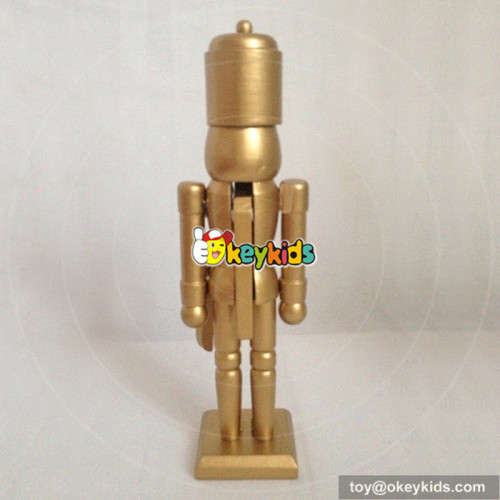 Wholesale traditional wooden nutcracker toy for adults as ornament gift W02A073B
