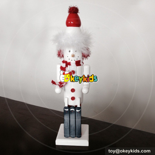 Wholesale attractive low price high base wooden nutcracker toy for toddler W02A064