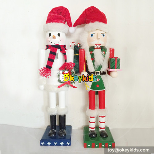 Wholesale customized wooden soldier nutcracker ornament toy as baby gift W02A082