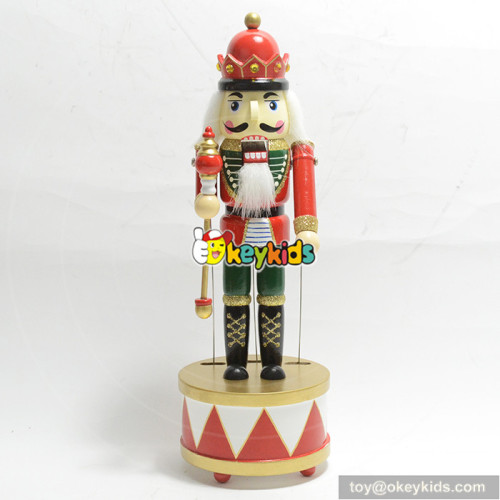 Hot sale handmade wooden toy nutcracker dolls for kids W02A215