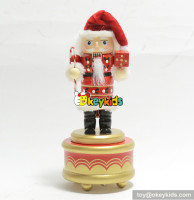 top quality silver color wooden nutcracker for dolls W02A216