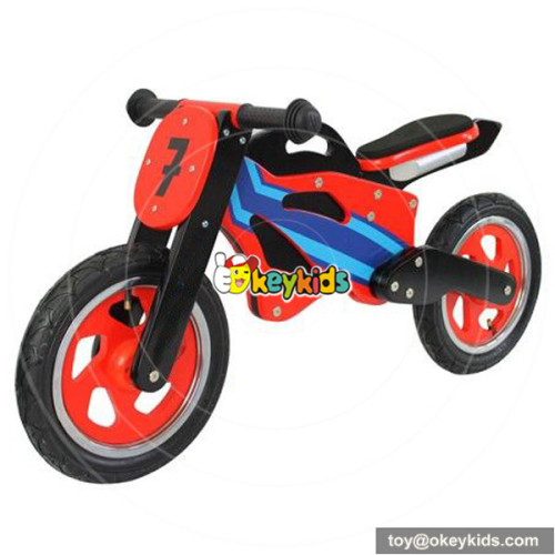 Wholesale high quality wooden red balance bike for children without pedal W16C067