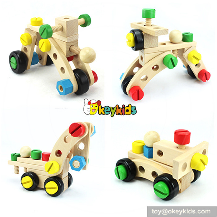 wooden montessori screws toy