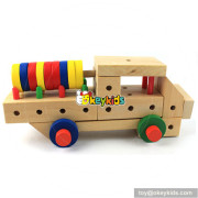 wholesale colorful kids wooden assembly toys for sale W03C014