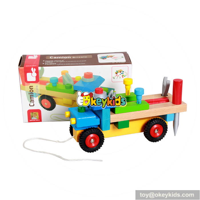 wooden children toys car
