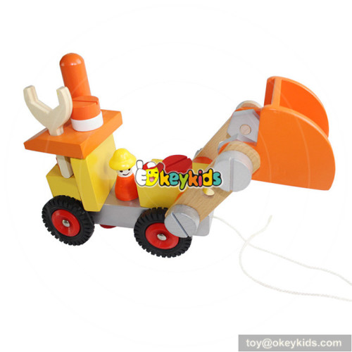wholesale New design children wooden vehicle toy for best sale W03C023