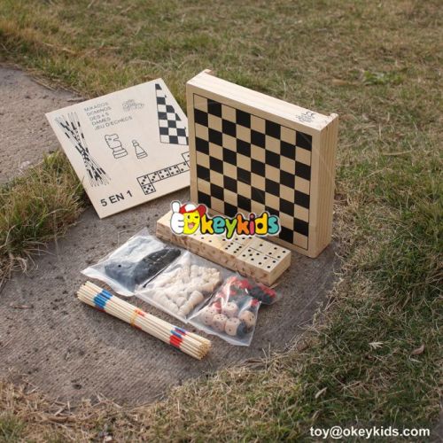 wholesale most popular multi-function children wooden chess board W11A048