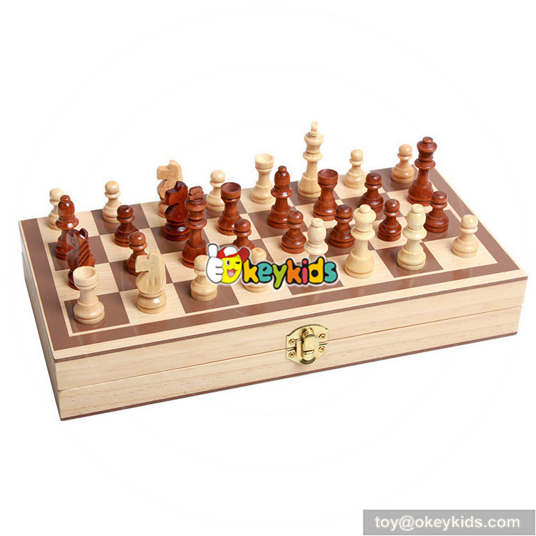 wooden chess game