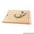 Wholesale new fashion kids wooden solitaire game for sale W11A075