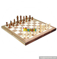 Wholesale creative customized wood international chess toy W11A086