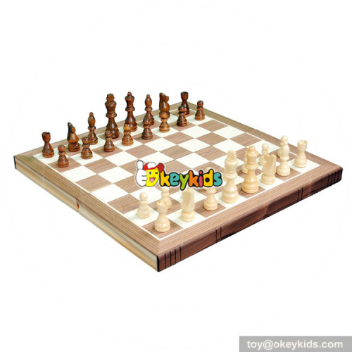 Wholesale creative customized wood international chess toy W11A086