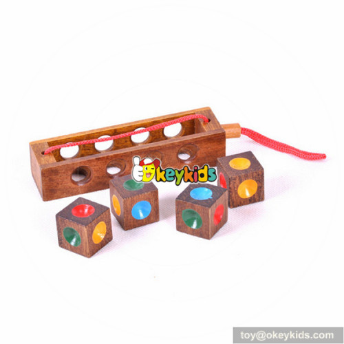 Wholesale new fashion wooden craft unlocked toy for children W11C028