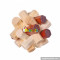 Wholesale hot sale customized Luban lock wooden puzzle toy W11C032