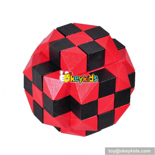Wholesale most popular wooden children unlocked cube toy for sale W11C034