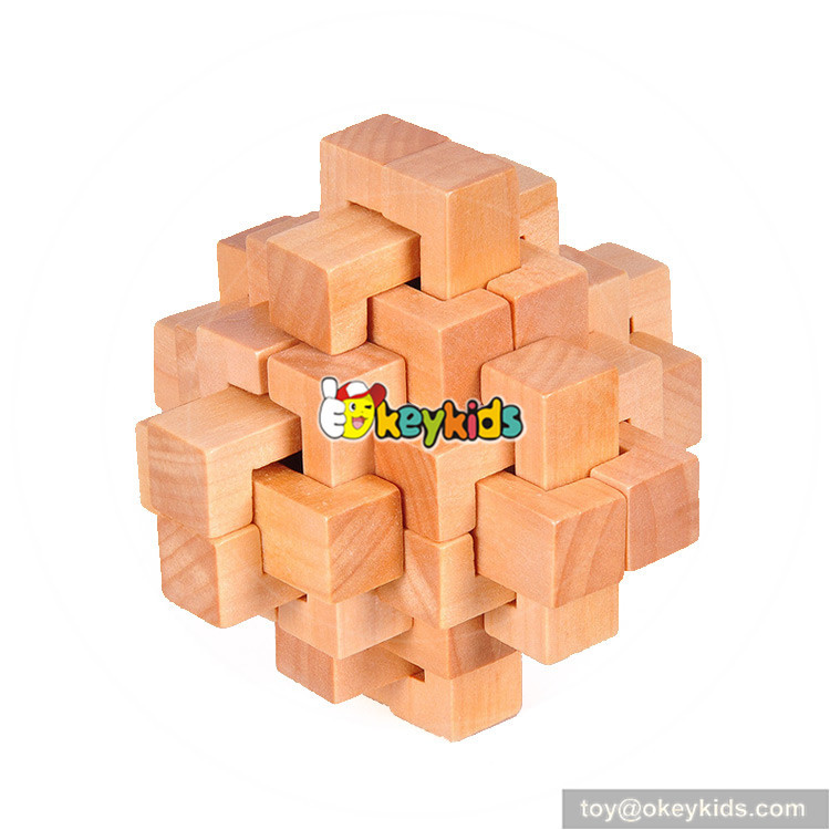 wooden 3d puzzle cube toy